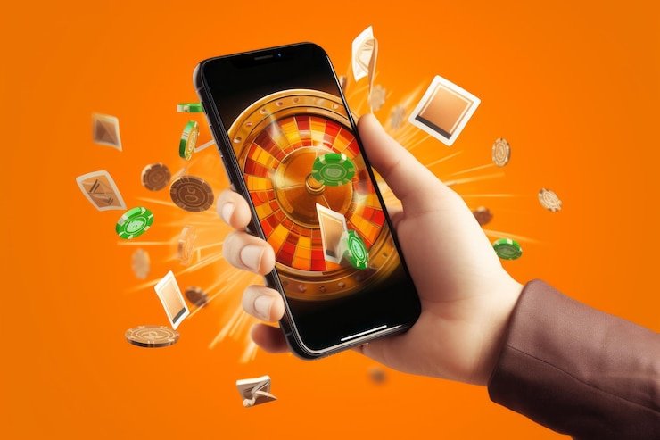 Antarmuka aplikasi mobile tasikgame menampilkan permainan slot dan sportsbook di layar Android